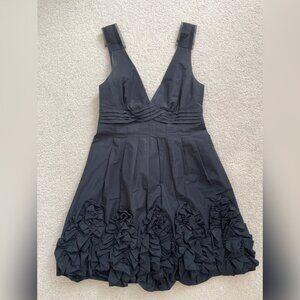 Black BCBG MAXAZRIA Ruffled Dress (2)